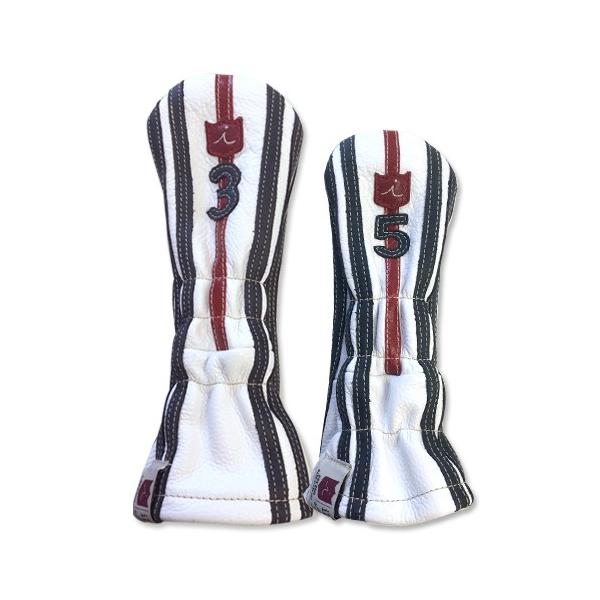 iliac Golf Military Fairway Wood Headcover (Pure White/Navy/British Red) �C���A�b�N �S���t �~���^���[ 3Wood 5Wood �w�b�h�J�o�[