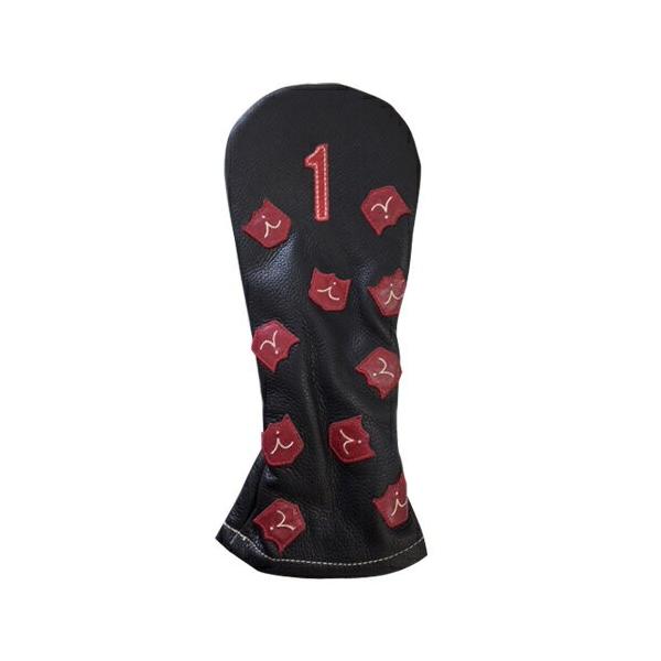 iliac Golf Dancing Crests Driver Head Cover (Black) イリアック 