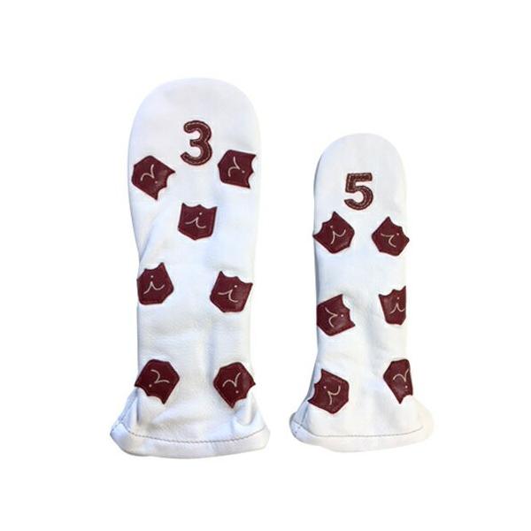 iliac Golf Dancing Crests Fairway Wood Headcover (Pure White) �C���A�b�N �S���t �_���V���O �N���X�g �t�F�A�E�F�C�E�b�h �w�b�h�J�o�[ �s���A�z���C�g