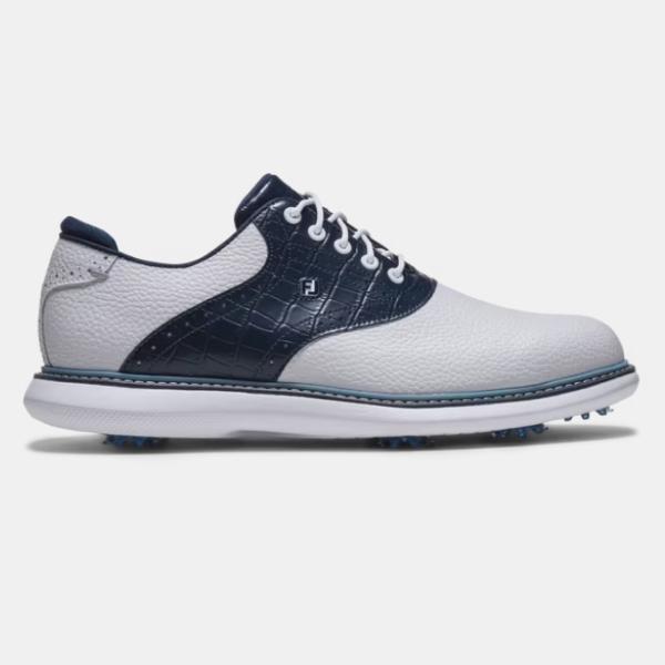 FootJoy Traditions Golf Shoes -White / Peacoat / Marine フットジョイ トラディションズ ゴルフ シューズ 57981