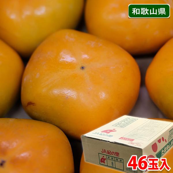 和歌山県産 種無し柿 秀品 Sサイズ （46玉入） 約7.5kg （箱） 種なし