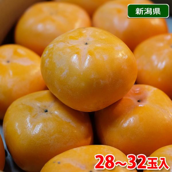 新潟県産 おけさ柿 （脱渋加工済） 秀品 2L〜3Lサイズ 28〜32玉入り