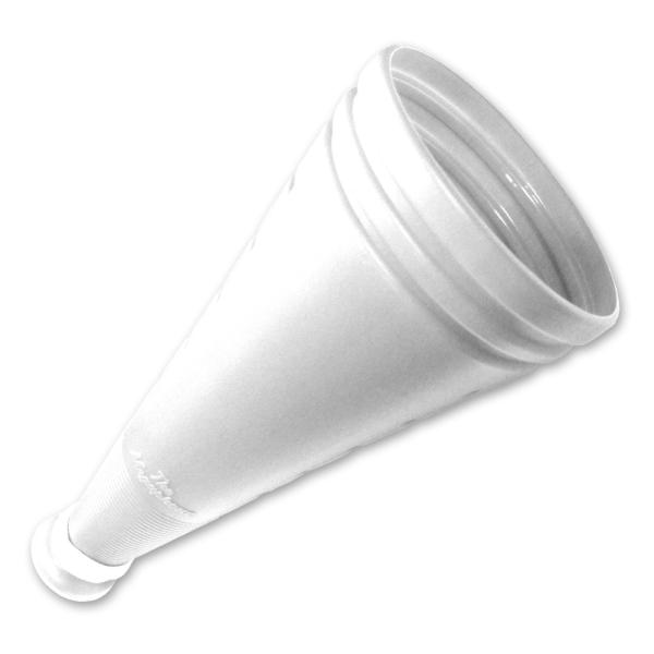 ザ・メガホンは甲子園でも使用されている、応援用メガホン!硬め素材の日本製で学校での利用に最適。明るいホワイトが爽やかで、中学生高校生に似合う！体育祭や運動会にもオススメ。選挙用(選挙運動)にも使用されています。素材：PE（ポリエチレン）サイ...