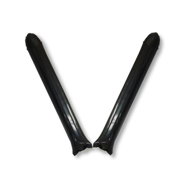 スティックバルーン(黒)は2本のバルーンを叩いて音を出す応援グッズ。バレーボールの応援でよく使用されていますが、高校野球や都市対抗野球、国体(国民体育大会)、Eスポーツの応援グッズとしても人気！チームカラーでそろえて応援を盛り上げよう！開封...