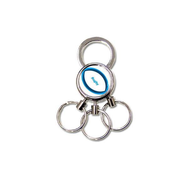 金属製で高級感があり、使いやすい3連キーホルダー！シンプルでカワイイラグビーボール柄をお買い得な価格でご用意いたしました。簡単に鍵の付け替えができますので、お子様にもお勧めします。かわいいサイズでプチプラなので、学校の部活動(ラグビー部)・...