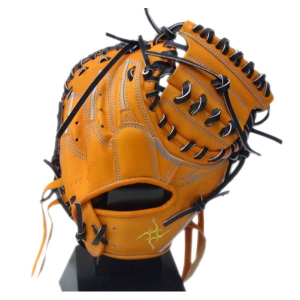 要 kaname(カナメ) 野球 一般軟式キャッチャーミット オレンジ 右投げ