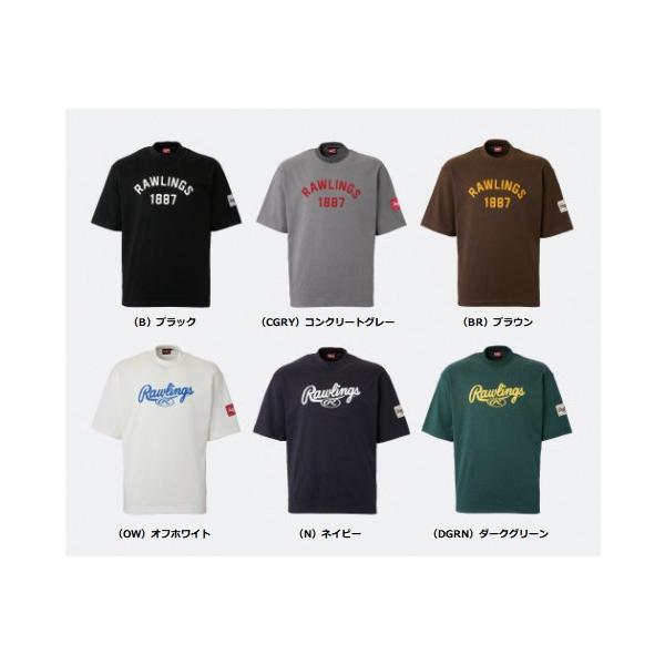 Rawlings（ローリングス）　ロゴTシャツ　COLLEGE＆SCRIPT BRAND LOGO　AST15S13