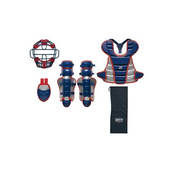 ゼット（ZETT） JR ジュニア軟式/ゴムソフト キャッチャー防具4点