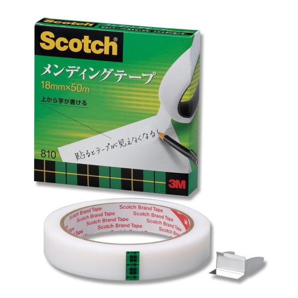 スコッチ メンディング テープ 1巻 18×50 大巻 810-3-18 粘着テープ スリーエムジャパン