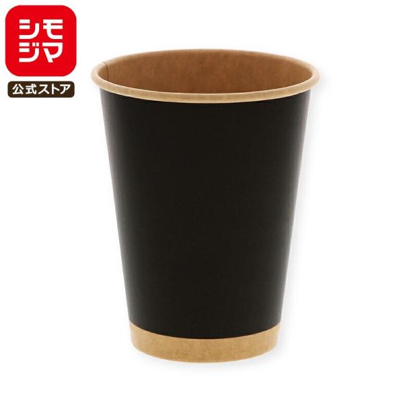 口径90×底径60×高111mmアイス・ホット兼用の紙コップです。両面PEコーティング加工で結露に強いので、特にコールドドリンクにおすすめです。クラフト地にオールマイティなブラックカラー。食品衛生法規格基準適合商品です。●満杯容量:約440...