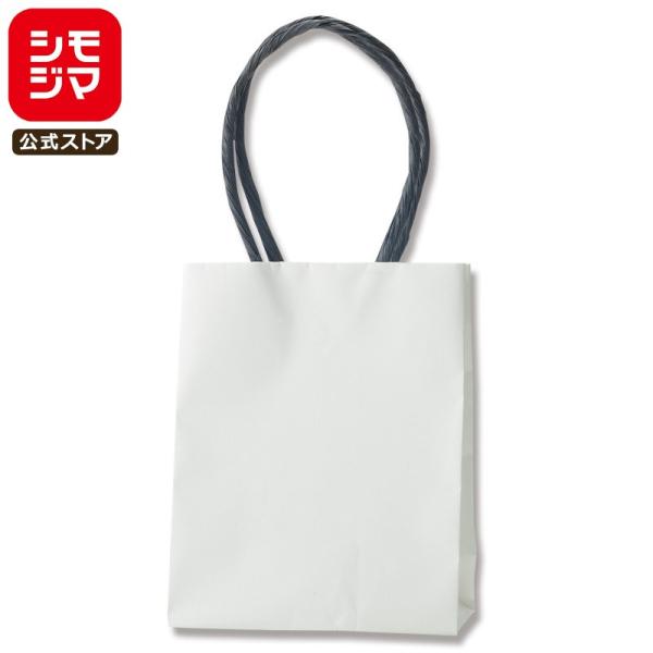HEIKO 紙袋 手提げ紙袋 プチバッグ12-6.5 白無地 幅120×マチ65×高150mm 10枚入 ホワイト