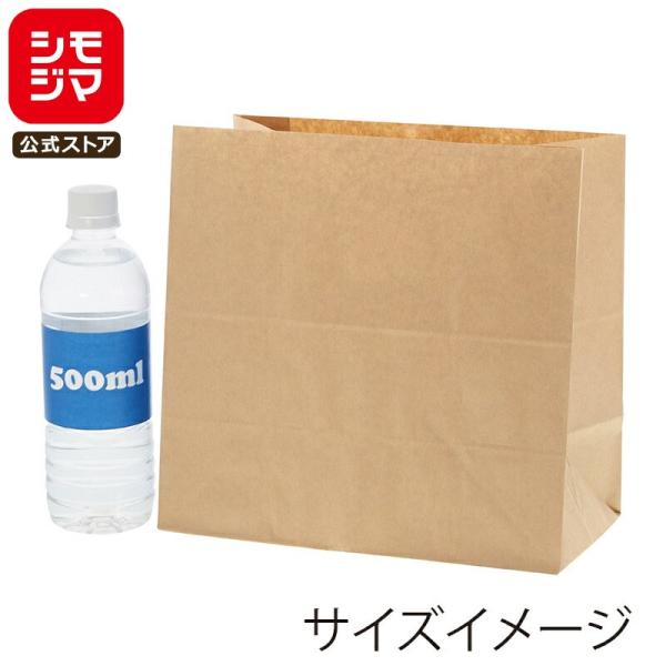 JANコード:4901755368994 シモジマコード:004022331サイズ：幅260mm×マチ140mm×高250mm材質:未晒クラフト紙70gショート丈の角底袋です。食パン2斤を入れるのにおすすめサイズです。●入数：50枚※商品画...