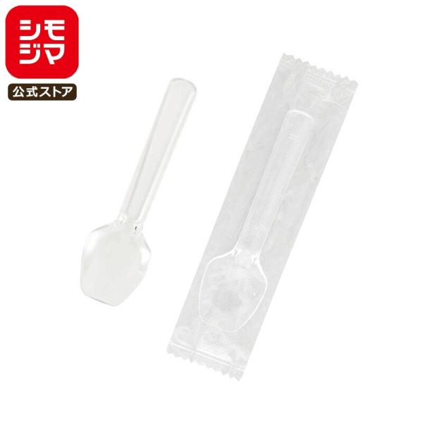●食品衛生法規格基準適合商品●メーカー名：株式会社シモジマ●JANコード：4901755660289　シモジマコード:004513011●備考：80mm　ポリスチレン　100本入個包装で衛生的！透明クリアな小さめの使い捨てプラスプーン※商品...