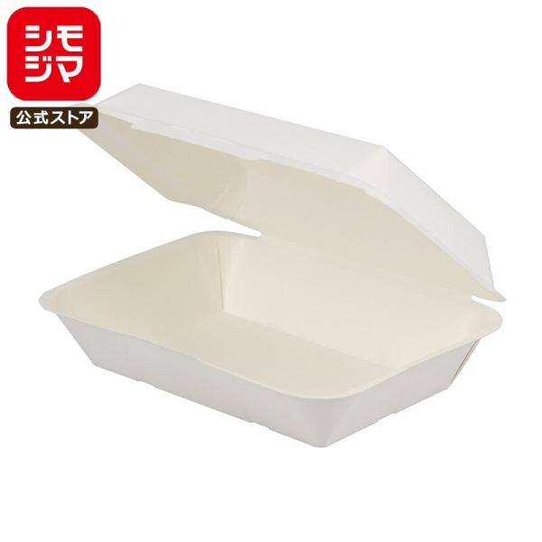 JANコード4901755687668 シモジマコード:004490430材質:晒クラフト紙+PEコーティング商品サイズ:縦130×横185×高53mmプラスチックの代替え用に生まれた紙製で環境に優しい食品容器です。テイクアウトや行楽、アウ...