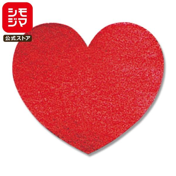 ハート型 シール 18片 タックラベル 23×26mm No.317 赤 シモジマ HEIKO