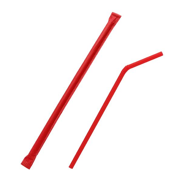 サイズ：φ約6×21．9cm材質：ポリプロピレンカラー紙袋入りのカラーストローです。自由に曲がるフレキシブルタイプで、飲食店、イベント、オフィス備品としてもおすすめです。ストロー本体と紙個包装袋は同色です。※商品画像は実物と多少色味が異なる...