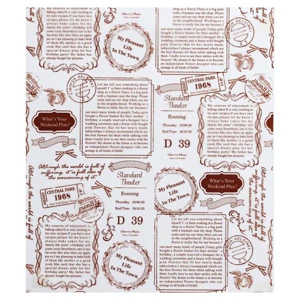 JANコード：4991120230544シモジマコード：004524006サイズ：250mm×218mm材質：パラフィン紙(両面ワックス加工)食品をおしゃれにラッピングするワックスペーパーが大人気です！※商品画像は実物と多少色味が異なる事が...