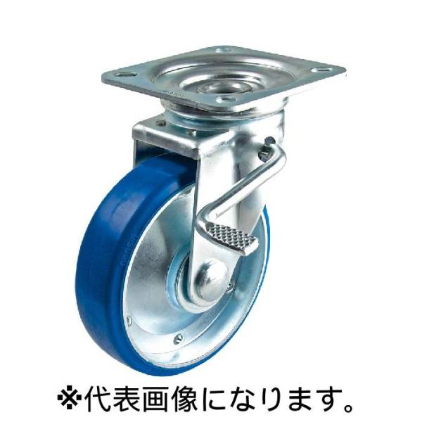 法人のみ ナンシン (/AL) 産業用 キャスター 許容荷重 1200N 幅 32mm 径 75mm 取付高さ 100mm 台車 工場 業務用 STM-75VU W-3R