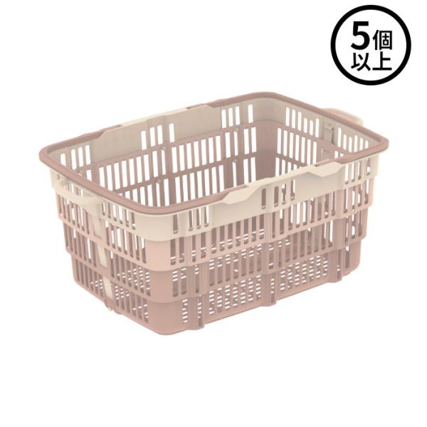 法人のみ サンコー (/AL)  5個以上注文用 ニューバスケット ブラウン 30.1L 折りたたみ 買い物かご 大容量 折り畳み 三甲 103060 ブラウン