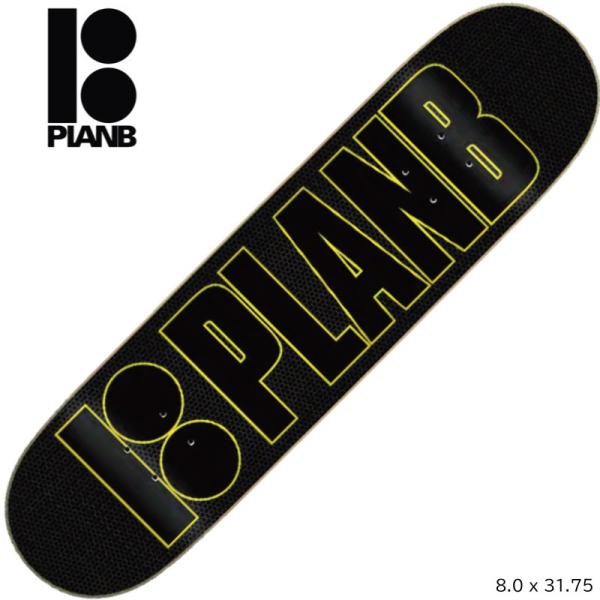 PLAN B（プランビー） デッキ PLAN B IMPULSE TEAM 8.0 BLACK スケート