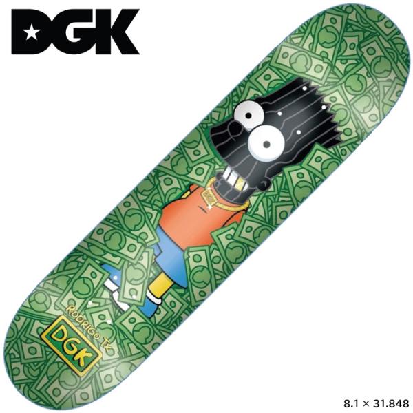DGK デッキ ディージーケー デッキ DGK SKATEBOARDS MASKED RODRIGO TX 8.1 スケートボード SKATE BOARD DECK ザ・シンプソンズ バートシンプソン