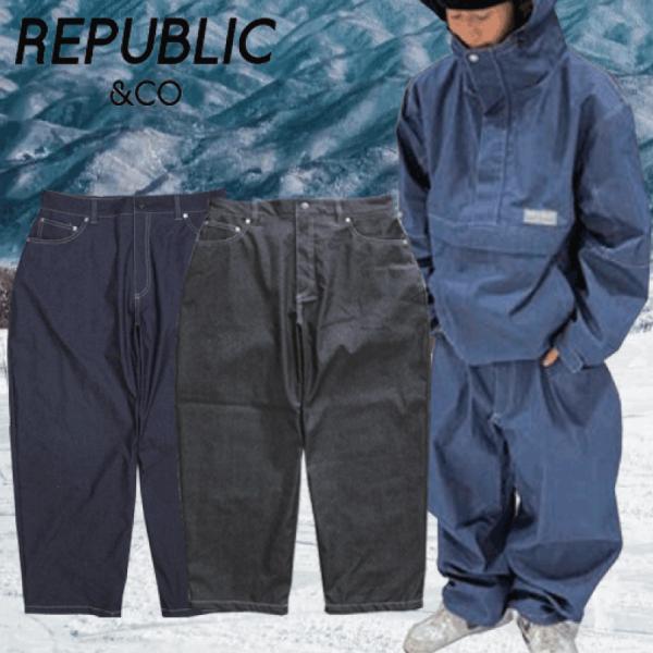 リパブリック バギーデニムパンツ REPUBLIC＆CO BAGGY DENIM PANTS
