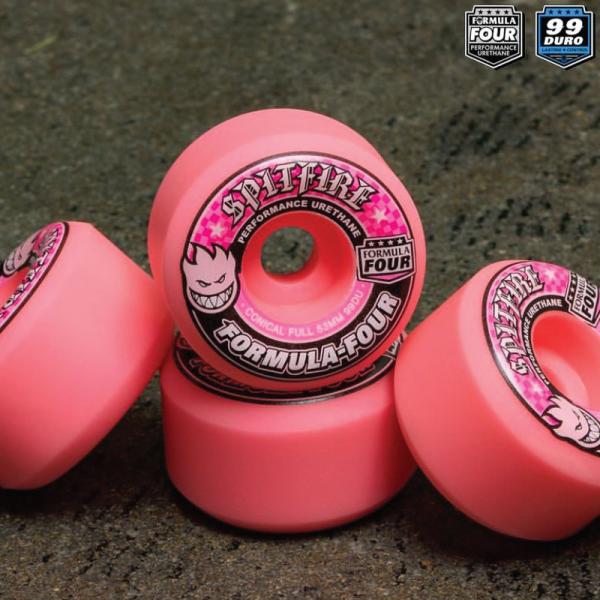 Spitfire Formula Four 56mm 99A ウィール スケボー Spitfire Formula Four Conical Full Skateboard Wheels - 56mm 99a