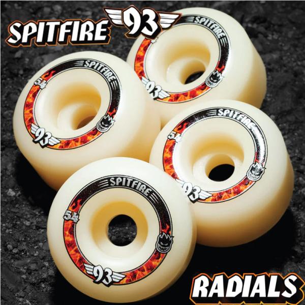 スピットファイアー ウィール SPITFIRE WHEEL  F4 93DURO RADIALS 54mm  スケボー SKATEBOARD スケートボード　