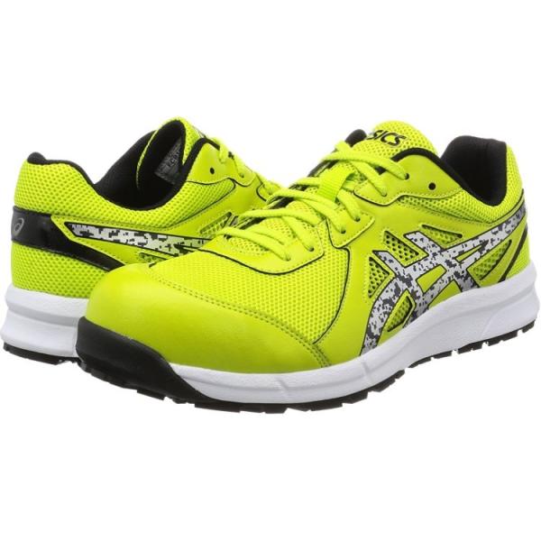 【asics アシックス】防水 安全長靴 作業靴 防災用 オレンジ×イエロー アシックス安全作業靴ミドルカット FIS35L 0942：オレンジ