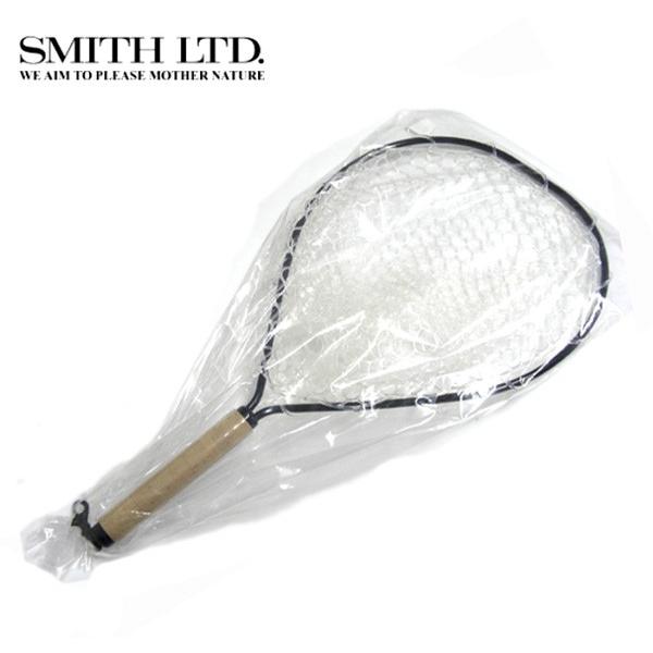 SMITHスミスタモ網 木製ハンドル ランディングネットラバーネット