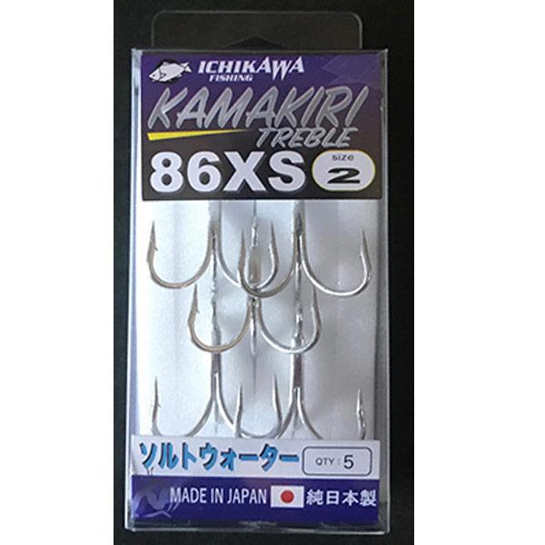 イチカワフィッシング カマキリ トレブル 86XS #4 入数6本入【メール便OK】