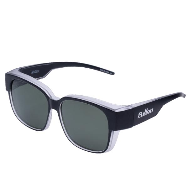 Frame : Matte Black・Matte Clear Lens : Smoke 偏光 （ARコート）普段お使いのメガネに重ねて掛けられる偏光サングラス。テンプルの内側は凹んでいて、掛けているメガネのテンプルがはまることでずれにくい...