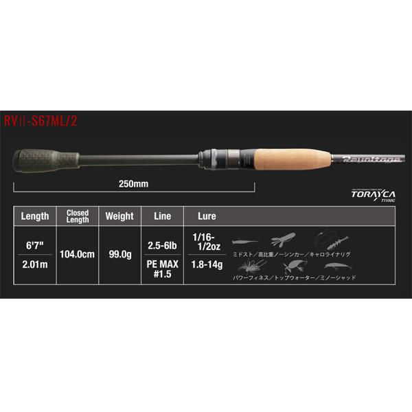 JACKALL（ジャッカル） リボルテージ 2ピースモデル RV2-S67ML/2【大型