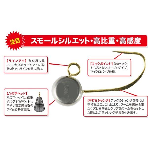 デュオ テトラワークス スナイプヘッド TG Sサイズ 0.8g 3本入【メール便OK】