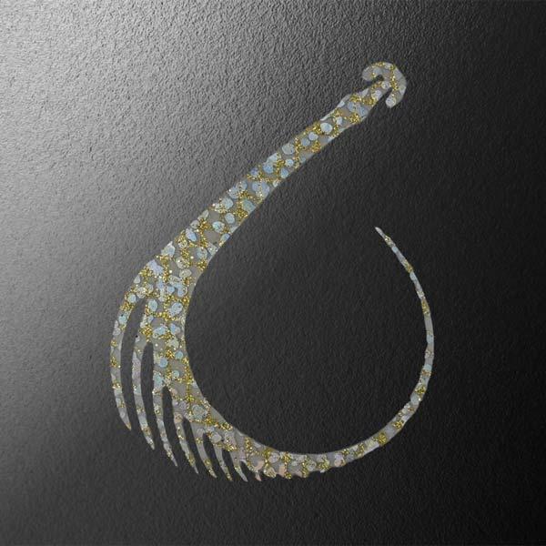 新形状ネクタイ”GIZA  BITE（ギザ　バイト）”<br>大人気バイトマーカーがネクタイとして登場！<br><br>【波動×リアルの融合　ボトム攻略ネクタイ】<br>魚のヒレのような繊細な...