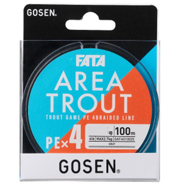ゴーセンＰＥ4号100メートル GOSEN（ゴーセン） ファータ エリアトラウト PEx4 最大8lb 100m #0.3号