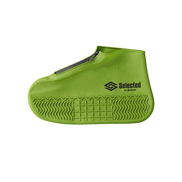 急な天候変化に即対応できるシリコン製シューズカバー「シューポン」。<br>雨や泥汚れ魚のにおいから大切なシューズを保護できます。さらに防水のファスナータイプなので履きやすさはもちろん、ファスナーからの水の侵入を許しません。