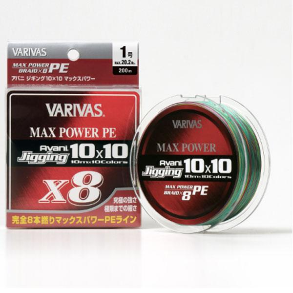 VARIVAS アバニ ジギング10×10 マックスパワーPE X8 300m巻き 6号