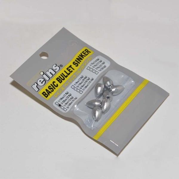 レイン ベーシックバレットシンカー 3/32oz (2.7g) #シルバー【メール便OK】