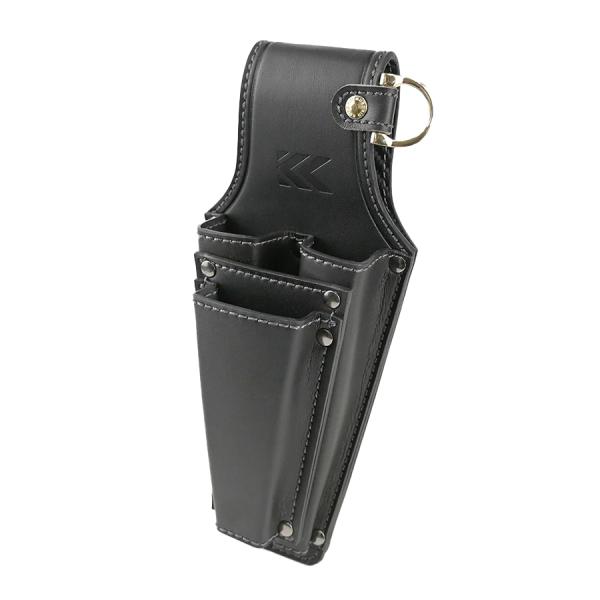 フジ矢 ドライバー2Pペンチホルダー 黒金 AH-33BG シリーズ ライトPUレザー 工具差し 腰袋 KUROKIN