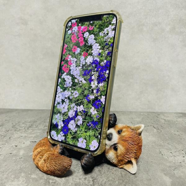 スマホスタンド レッサーパンダ 卓上 アニマル プレゼントギフト 置物 可愛い おしゃれ リアル 動物 雑貨 スマホホルダー