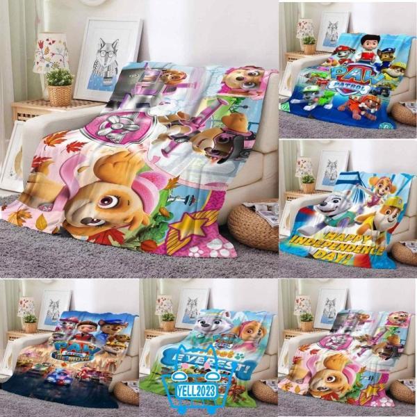 パウパトロール Paw Patrol 萌えグッズ ブランケット お昼寝 掛け布団 車載用 ひざ掛け フランネル 面白い 毛布 ふわふわ 柔らかい 軽くて暖かい 防寒対策