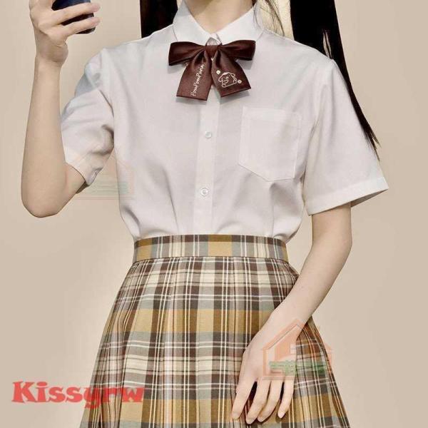 注：おすすめコーディネートアイテム : チェックスカートシリーズ （品番：xsgq1、xsgq2、xsgq3、xsgq4など）■品番xscs1■内容：半袖ブラウス（1点のみ）注：写真のアクセサリーは含まれません■メイン素材:ポリエステル、7...