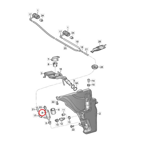 [�D�Ǖi]AUDI �A�E�f�B A5/S5/RS5 8T/8F A6/S6/RS6 4B/C5 4F/C6 4G/C7 �E�H�b�V���[�|���v 1J5955651 1K5955651 ���i�摜1