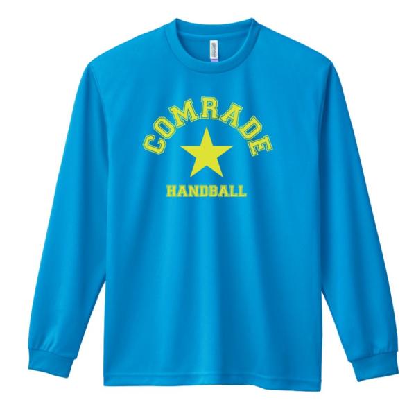 ハンドボール 長袖 ロンT シャツ COMRADE 苦楽を共にする仲間 カレッジデザイン XXL以上 練習着 (プロテッジ)