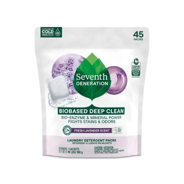 セブンスジェネレーション ラベンダー 洗濯用パック 45個入 Seventh Generation Lavender Laundry Detergent Pac お取り寄せ