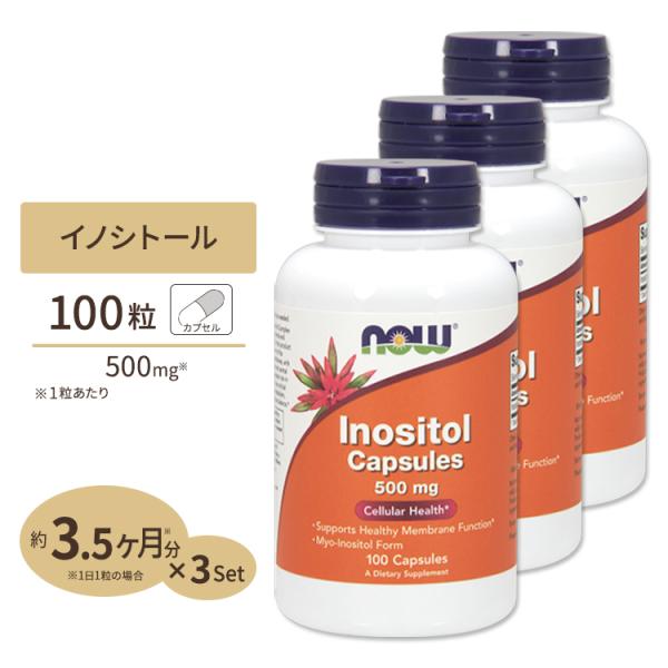 イノシトール 500mg 100粒 3個セット