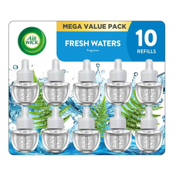 エアーウィック プラグイン 芳香オイル 詰め替え用 フレッシュウォーターの香り 10個入り Air Wick Plug-In Scented Oil Air F お取り寄せ