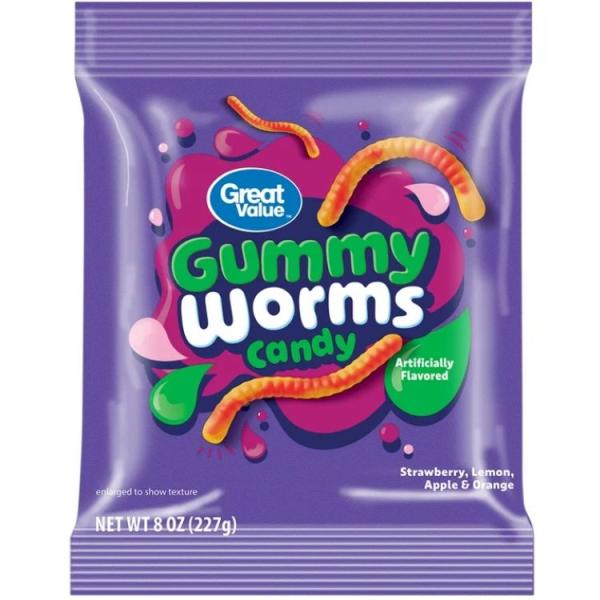 グレートバリュー グミワーム 約227g Great Value Gummy Worms Chewy Candy, 8 oz 【お取り寄せ商品】 お取り寄せ お取り寄せ