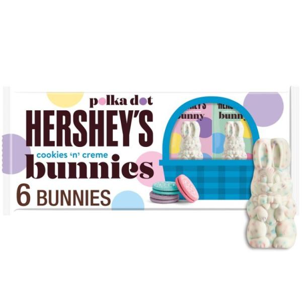 [限定版] ハーシーズ クッキー＆クリーム ポルカドットバニー イースターキャンディ 34g×6個 Hershey`s Cookies 'n' Creme Po お取り寄せ